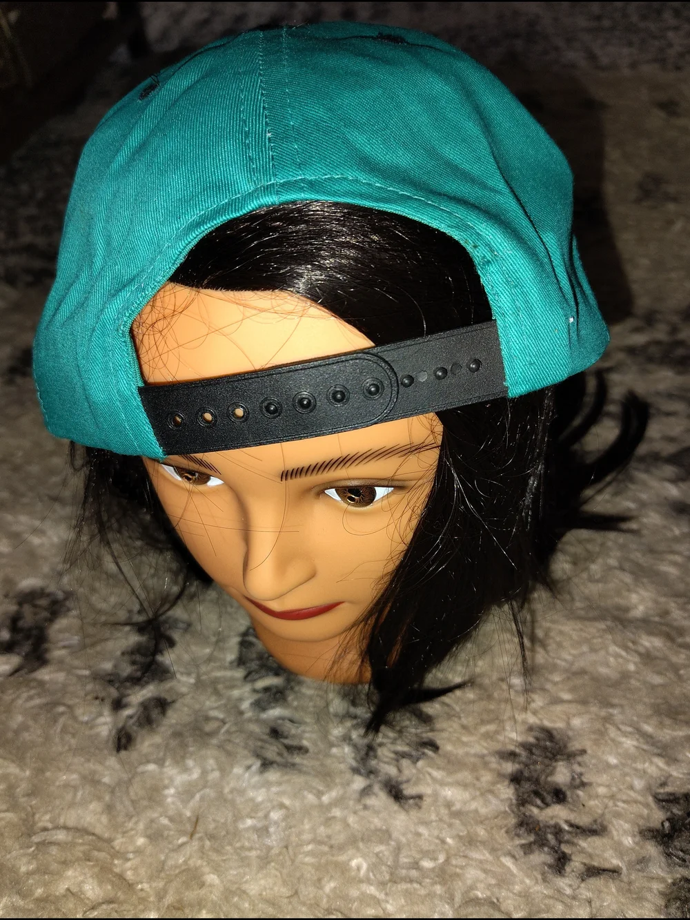 Disney Mickey Embroidered Teal & Black Snapback Cap